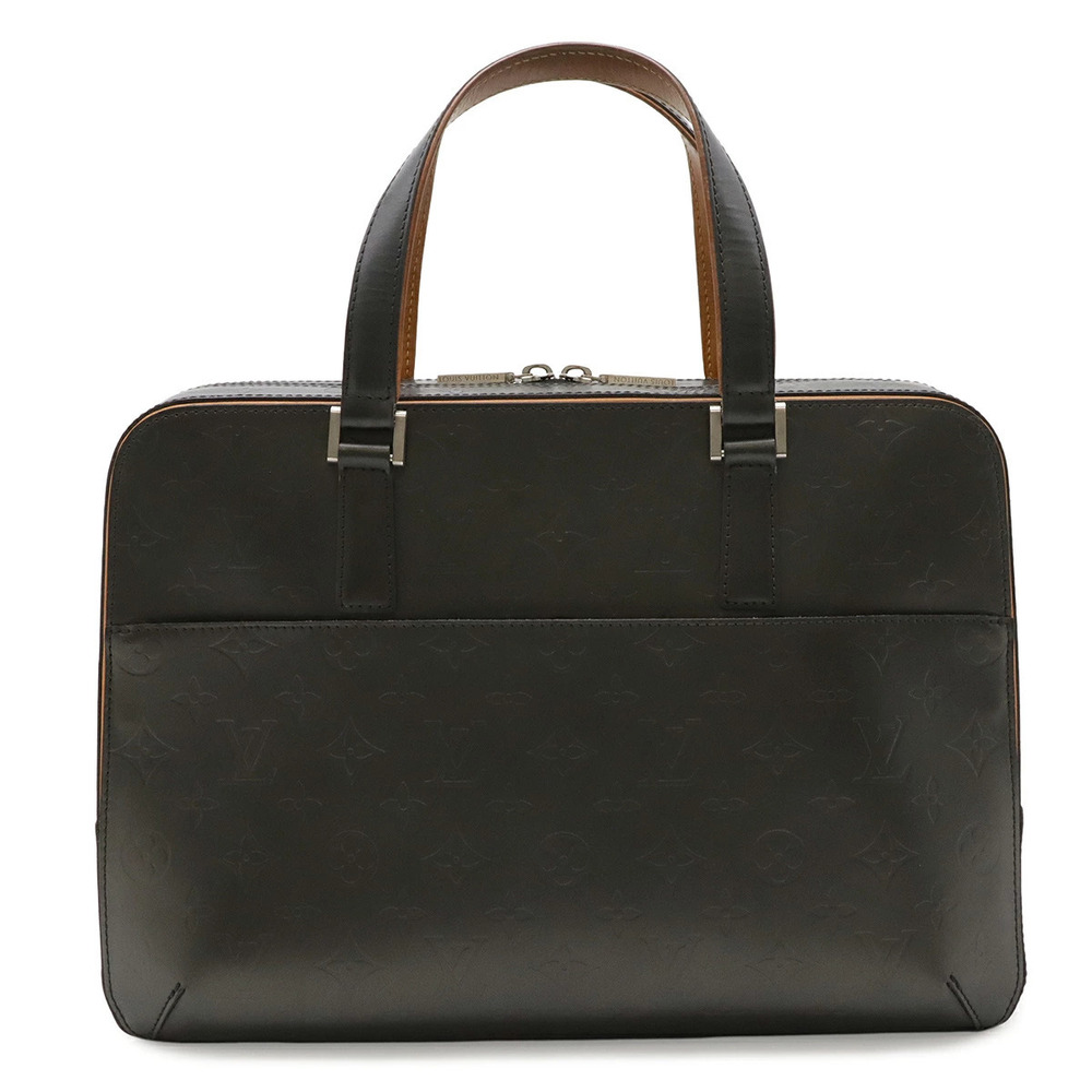 LOUIS VUITTON Monogram Matte Malden Business Bag Handbag Briefcase Noir Black
